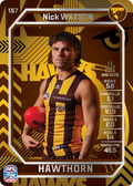 Teamcoach 2026 Base Silver Card #157 Nick Watson - Hawthorn