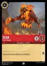 Lorcana - First Chapter - Scar - Fiery Usurper - 122/204 - Common