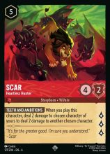 Lorcana Azurite Sea - Scar - Heartless Hunter - #127/204 - Super Rare