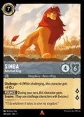 Lorcana - First Chapter - Simba - Returned King - 189/204 - Rare