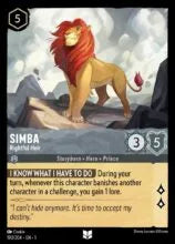 Lorcana - First Chapter - Simba - Rightful Heir - 190/204 - Uncommon