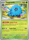 Pokemon TCG Scarlet & Violet expansion Twilight Masquerades. Tangrowth common card.