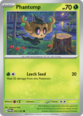 Pokemon TCG Scarlet & Violet expansion Twilight Masquerades. Phantump common card.