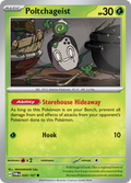 Pokemon TCG Scarlet & Violet expansion Twilight Masquerades. Poltchageist common card.