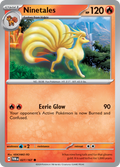 Pokemon TCG Scarlet & Violet expansion Twilight Masquerades. Ninetales common card.