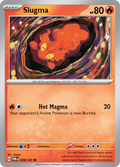 Pokemon TCG Scarlet & Violet expansion Twilight Masquerades. Slugma common card.