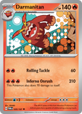 Pokemon TCG Scarlet & Violet expansion Twilight Masquerades. Darmanitan uncommon card.
