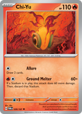 Pokemon TCG Scarlet & Violet expansion Twilight Masquerades. Chi-Yu uncommon card.