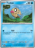 Pokemon TCG Scarlet & Violet expansion Twilight Masquerades. Feebas common card.
