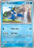 Pokemon TCG Scarlet & Violet expansion Twilight Masquerades. Cramorant uncommon card.