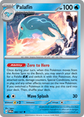 Pokemon TCG Scarlet & Violet expansion Twilight Masquerades. Palafin uncommon card.