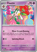 Pokemon TCG Scarlet & Violet expansion Twilight Masquerades. Floette common card.