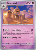 Pokemon TCG Scarlet & Violet expansion Twilight Masquerades. Palossand common card.