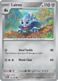 Pokemon TCG Scarlet & Violet expansion Twilight Masquerades. Lairon common card.