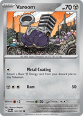 Pokemon TCG Scarlet & Violet expansion Twilight Masquerades. Varoom common card.