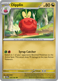 Pokemon TCG Scarlet & Violet expansion Twilight Masquerades. Dipplin uncommon card.