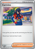 Pokemon TCG Scarlet & Violet expansion Twilight Masquerades. Carmine uncommon card.