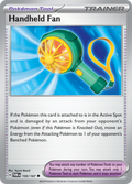 Pokemon TCG Scarlet & Violet expansion Twilight Masquerades. Handheld Fan uncommon card.