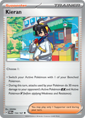 Pokemon TCG Scarlet & Violet expansion Twilight Masquerades. Kieran uncommon card.