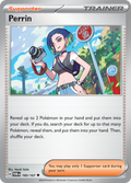 Pokemon TCG Scarlet & Violet expansion Twilight Masquerades. Perrin Uncommon Card,