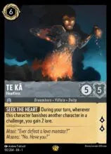 Lorcana - First Chapter - Te Ka - Heartless - 192/204 - Legendary