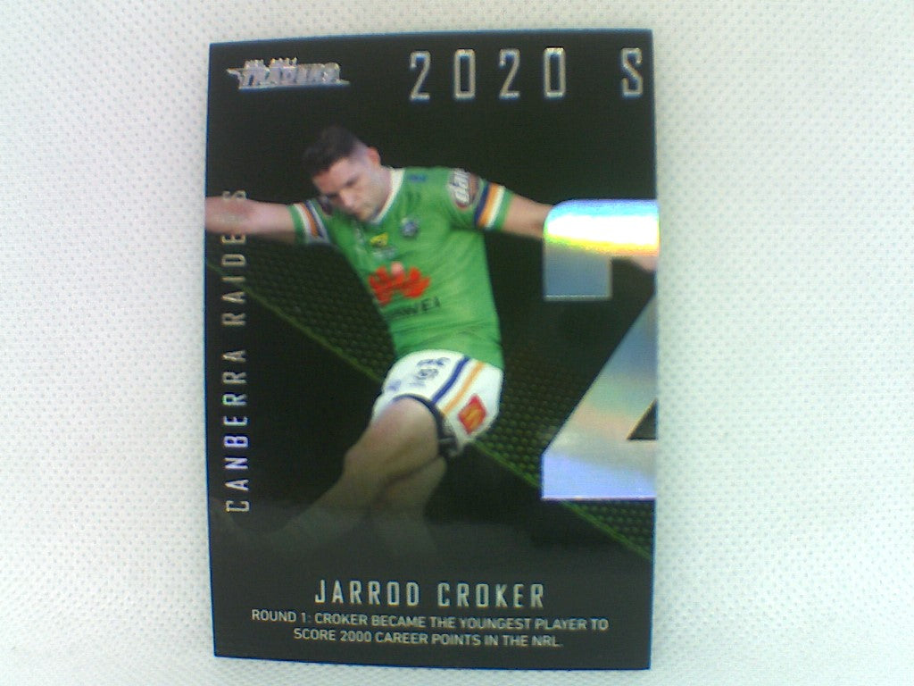2020 Season to Remember - #4 - Raiders - Jarrod Croker - NRL Traders 2021