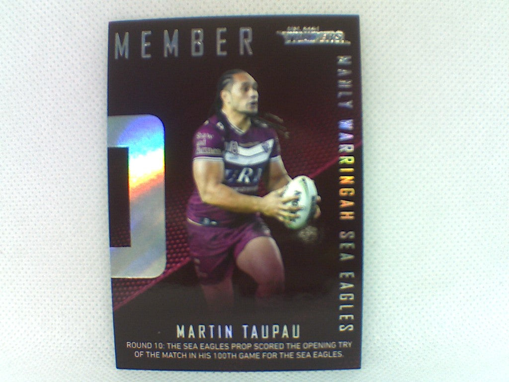 2020 Season to Remember - #18 - Sea Eagles - Martin Taupau - NRL Traders 2021