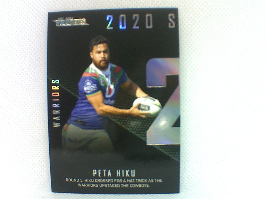 2020 Season to Remember - #43 - Warriors - Peta Hiku - NRL Traders 2021