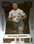 Braydon Trindall from the All-Star insert series of 2022 NRL Elite trading cards.