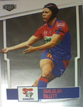 Tahlulah Tillett from the Newcastle Knights from the NRLW insert series of 2022 NRL Elite trading cards.