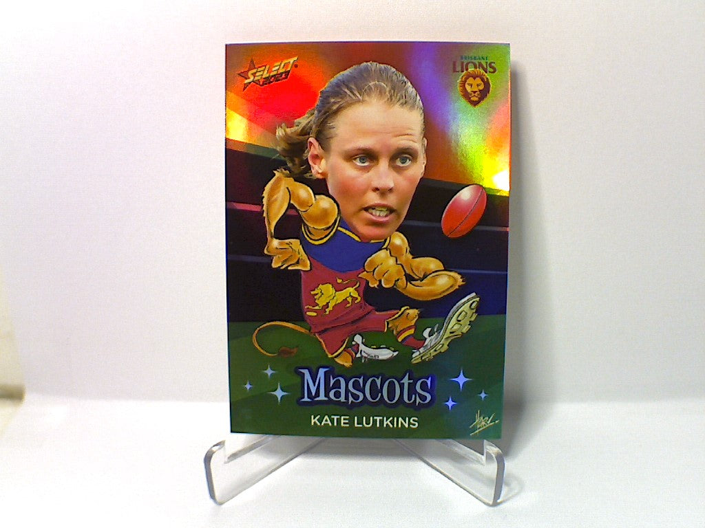2023 AFL Footy Stars - Mascots - M94 - Kate Lutkins - Lions - AFLW