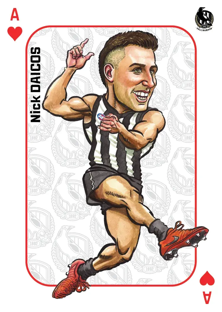 Teamcoach 2026 Magic Wildcards Playing Cards MW-04 Nick Daicos - Collingwood Magpies