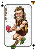 Teamcoach 2026 Magic Wildcards Playing Cards MW-10 Josh Weddle - Hawthorn Hawks