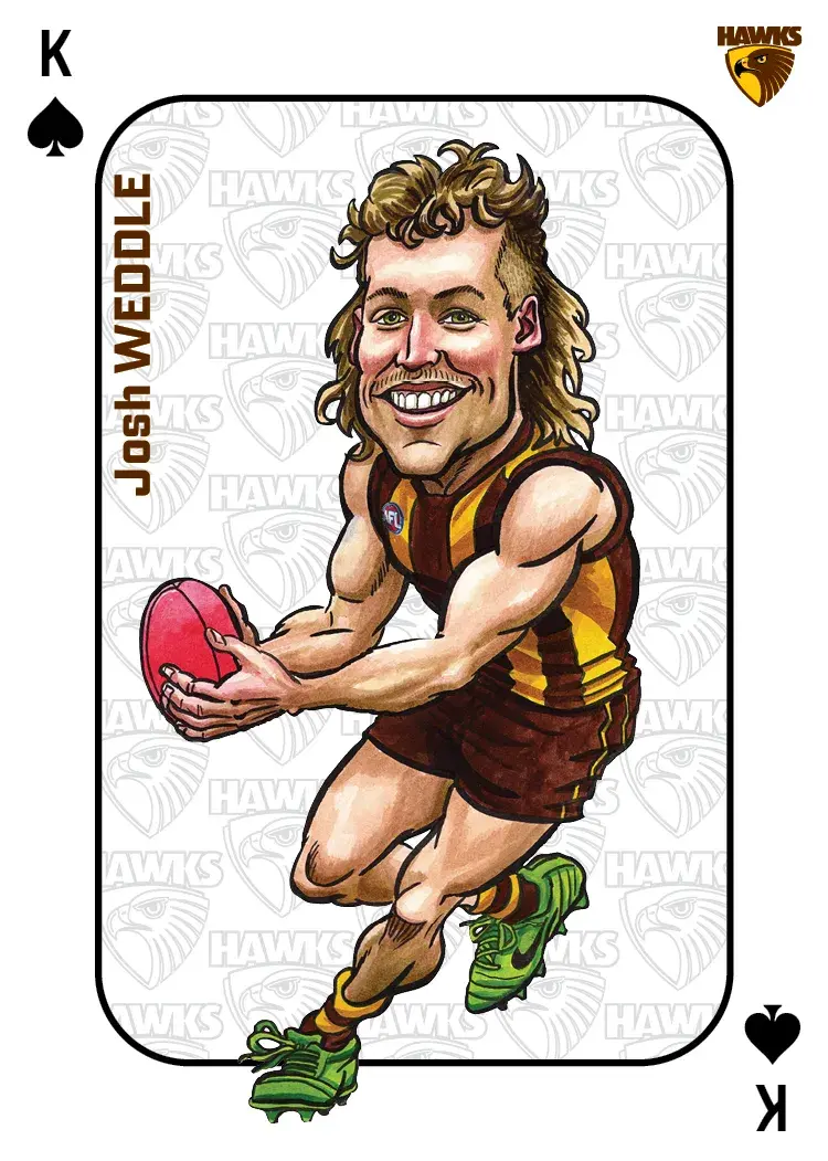 Teamcoach 2026 Magic Wildcards Playing Cards MW-10 Josh Weddle - Hawthorn Hawks