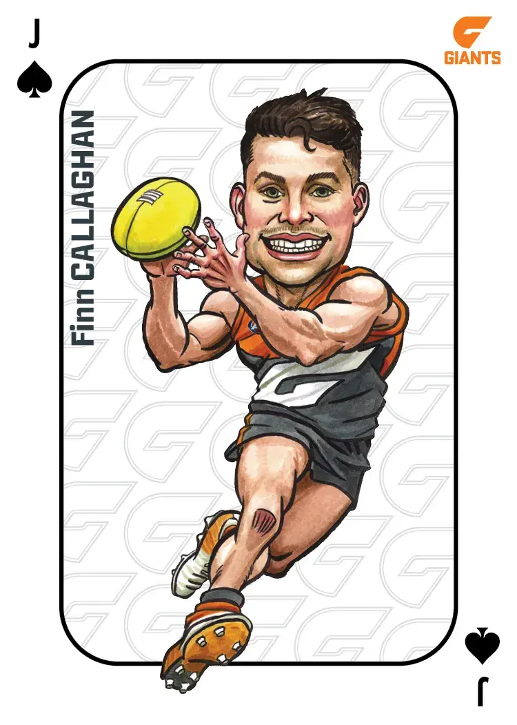 Teamcoach 2026 Magic Wildcards Playing Cards MW-09 Finn Callaghan - GWS Giants