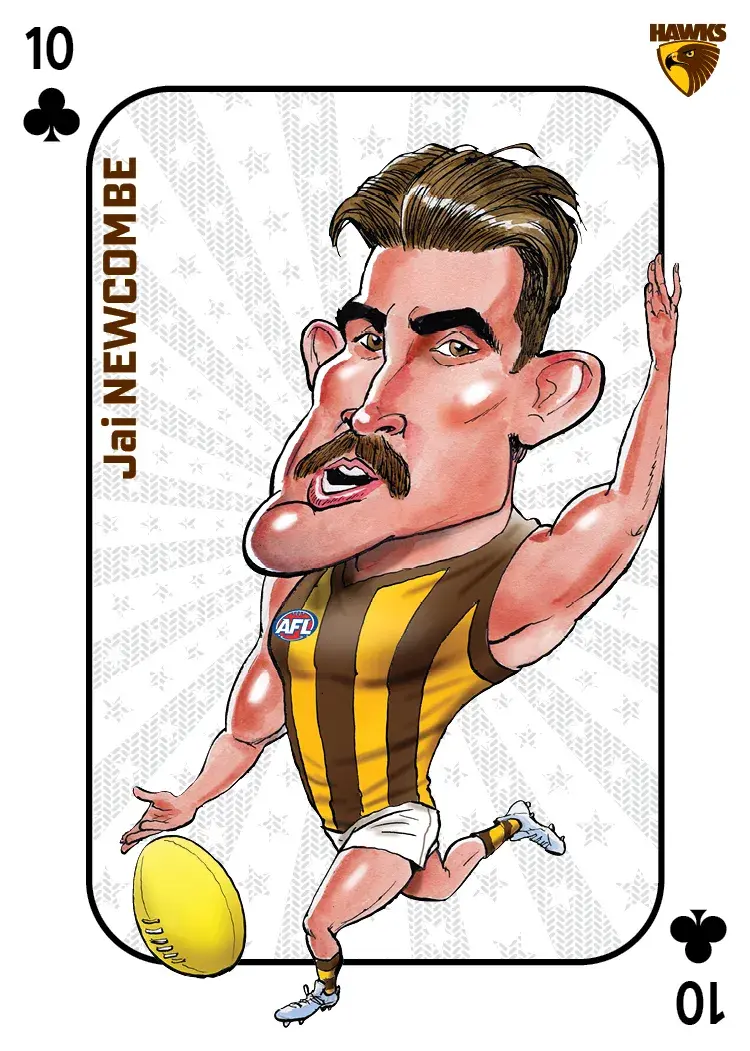 Teamcoach 2026 Star Wildcards Playing Cards SW-10 Jai Newcombe - Hawthorn Hawks