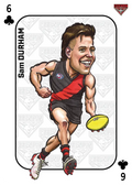 Teamcoach 2026 Magic Wildcards Playing Cards MW-05 Sam Durham - Essendon Bombers