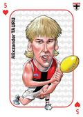 Teamcoach 2026 Rookie Wildcards Playing CardsW-15 Alixzander Tauru - St Kilda Saints