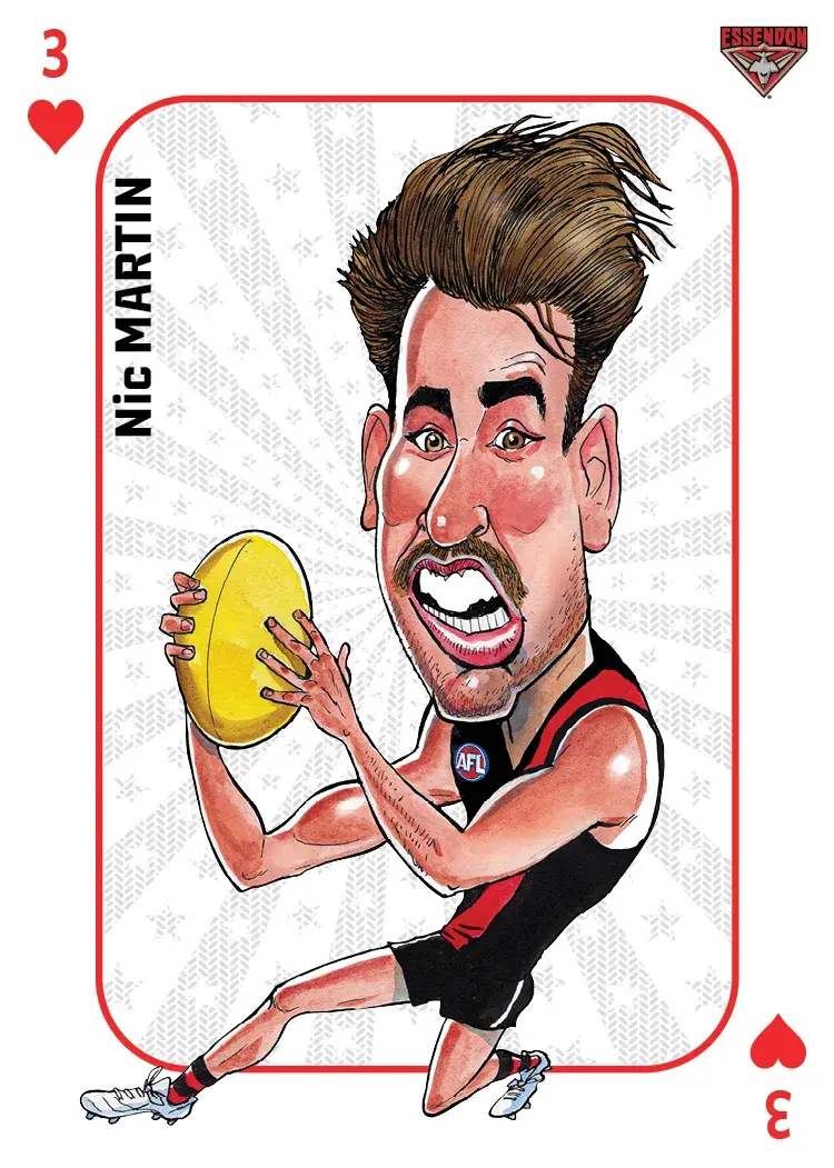 Teamcoach 2026 Star Wildcards Playing Cards SW-05 Nic Martin - Essendon Bombers