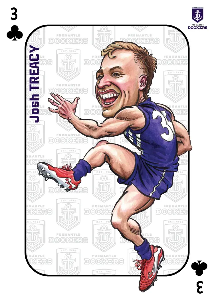Teamcoach 2026 Magic Wildcards Playing Cards MW-06 Josh Treacy - Fremantle Dockers