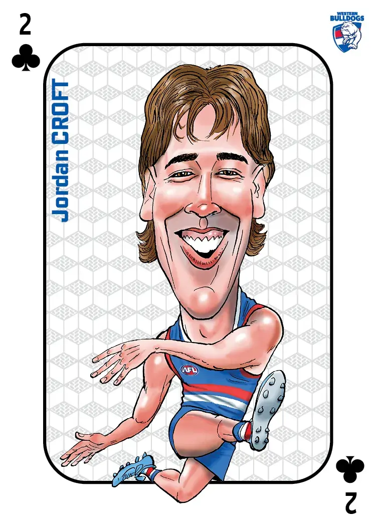 Teamcoach 2026 Rookie Wildcards Playing Card RW-18 Jordan Croft - Western Bulldogs