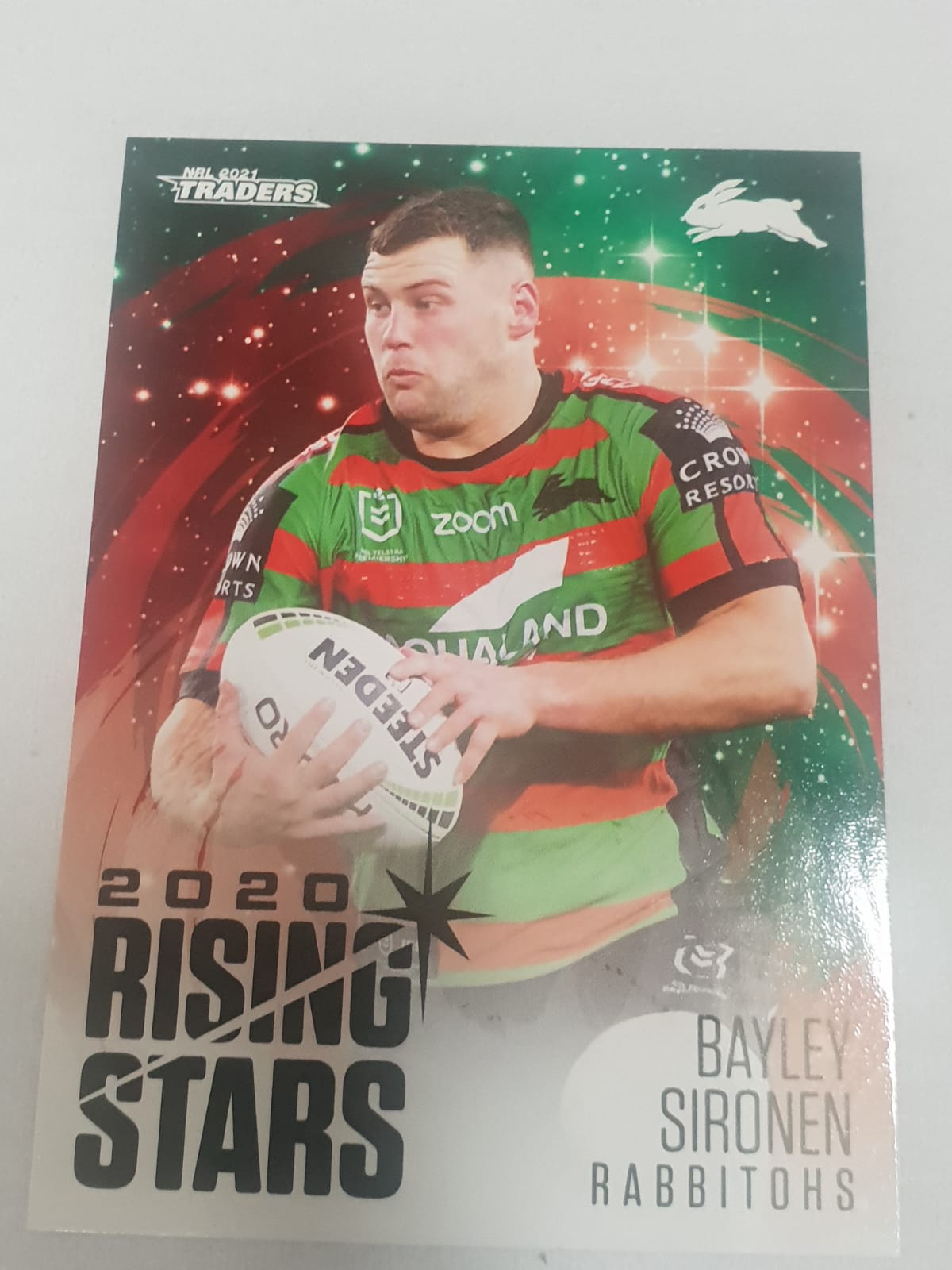 2020 Rising Stars - #36 - Rabbitohs - Bayley Sironen - NRL Traders 2021