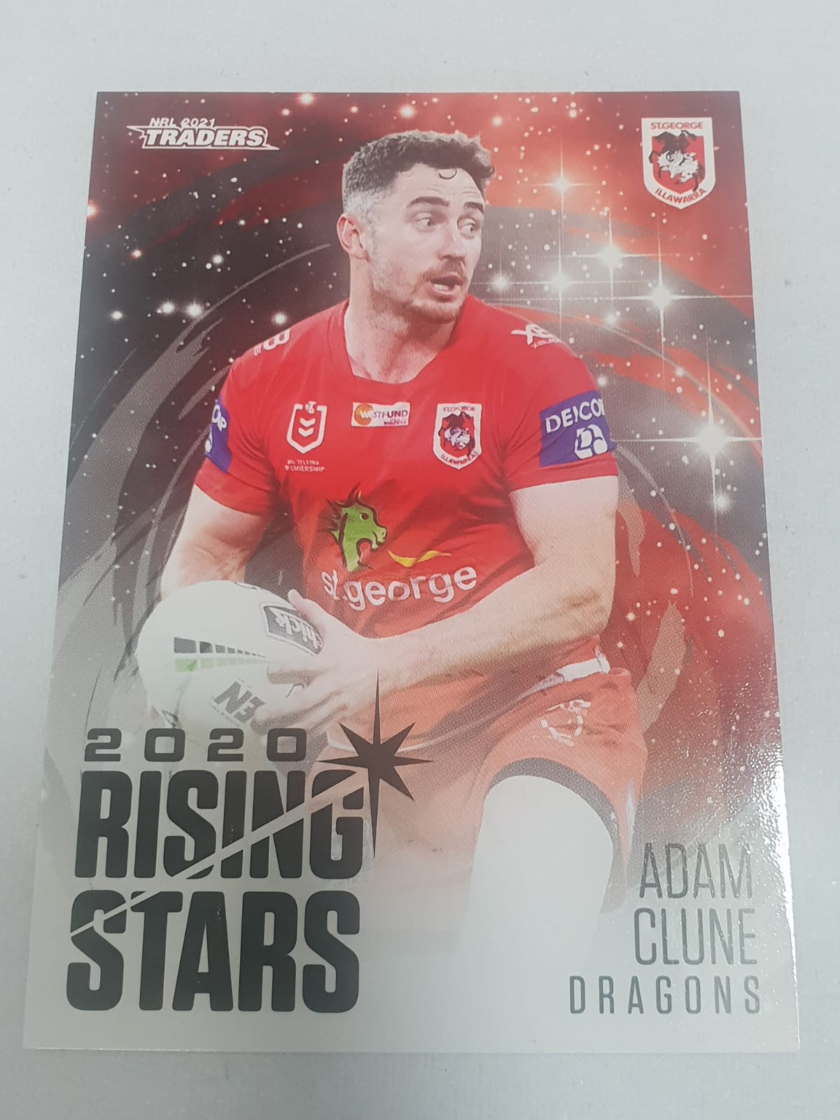 2020 Rising Stars - #37 - Dragons - Adam Clune - NRL Traders 2021