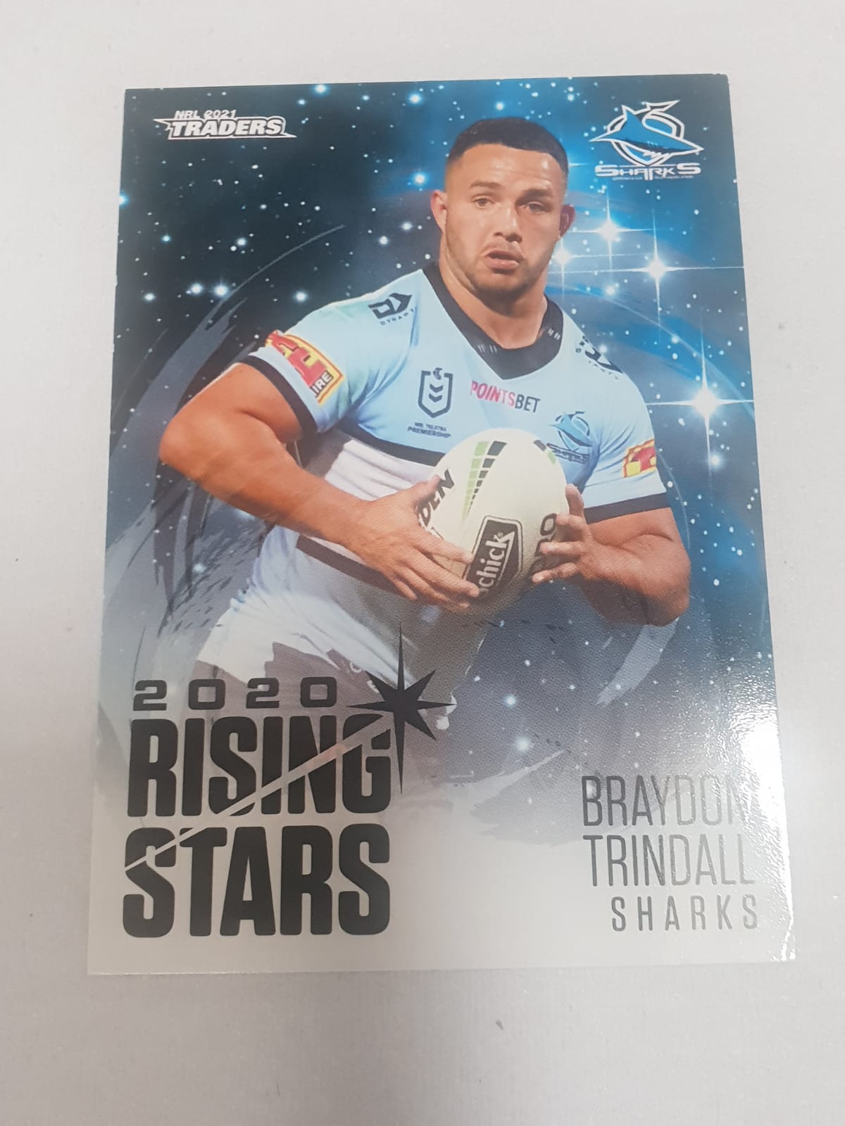 2020 Rising Stars - #12 - Sharks - Braydon Trindall - NRL Traders 2021