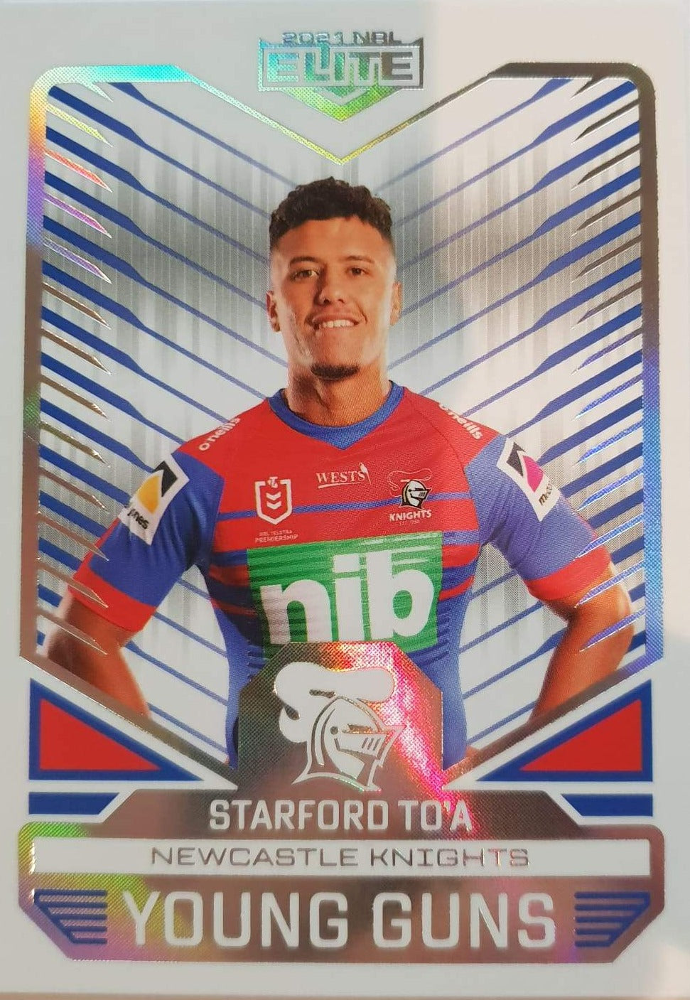 Young Guns White - YG16 - Starford To'a - Newcastle Knights - 2021 Elite NRL