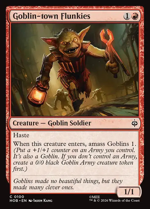 MTG - The Hobbit #100 Goblin-town Flunkies Common