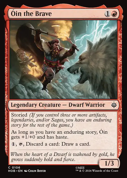 MTG - The Hobbit #106 Óin the Brave Common