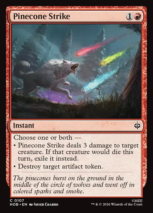 MTG - The Hobbit #107 Pinecone Strike Common
