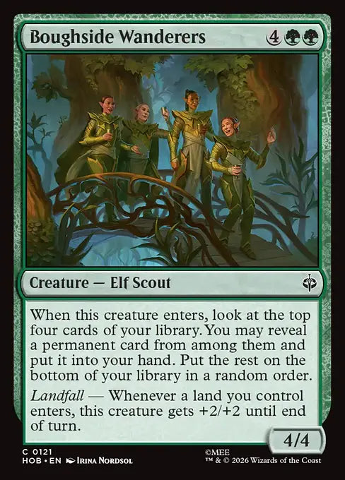 MTG - The Hobbit #121 Boughside Wanderers Common