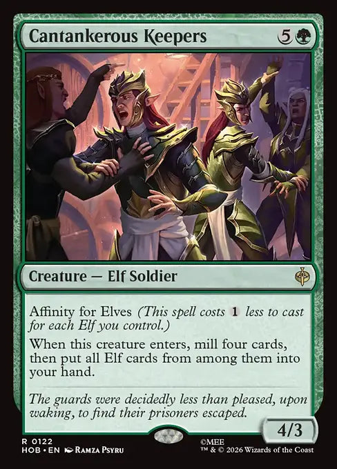 MTG - The Hobbit #122 Cantankerous Keepers Rare